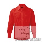 Men's Long Sleeve PolyCotton Poplin Shirt